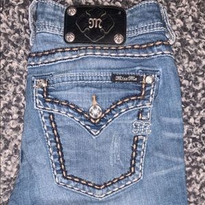 Miss Me Cuffed Skinny Jeans